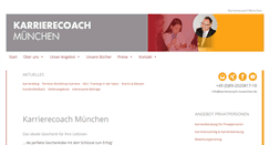 Desktop Screenshot of karrierecoach-muenchen.de