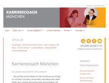 Tablet Screenshot of karrierecoach-muenchen.de